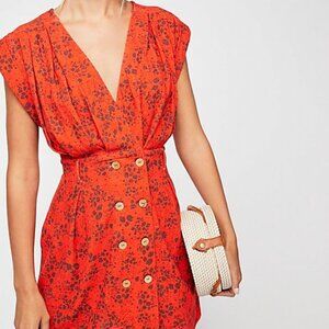 Free People Into Town Mini Dress Floral